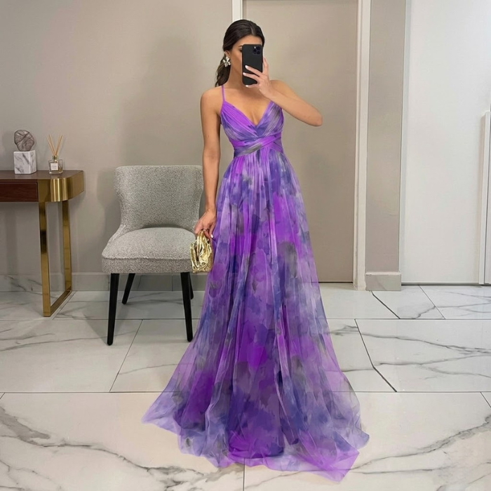 Blooming Beauty Dress - Purple