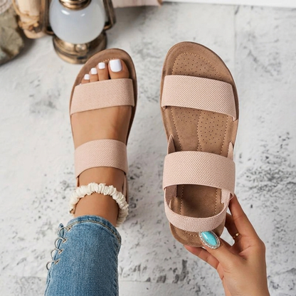 Brackenbury Wide-Fit Summer Sandals - Off White
