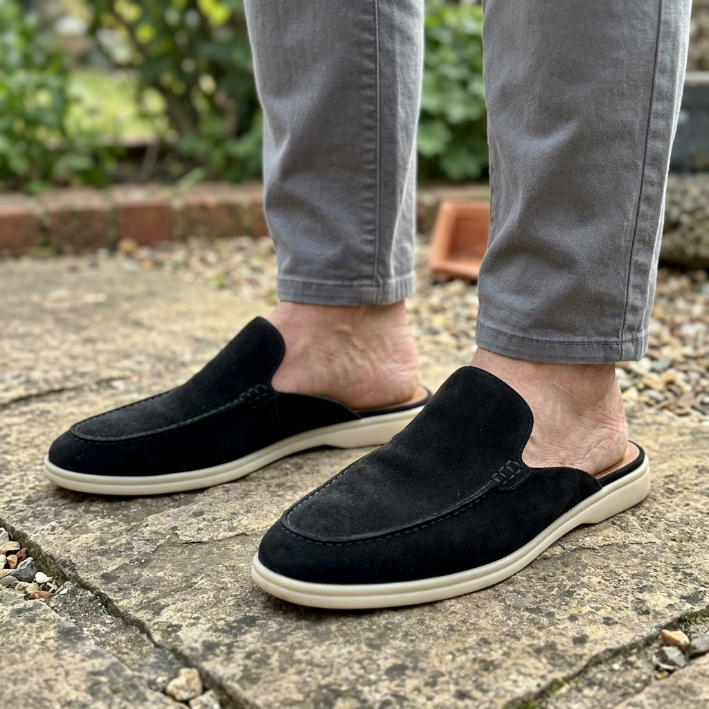 Brackenleigh Suede-Look Backless Loafers