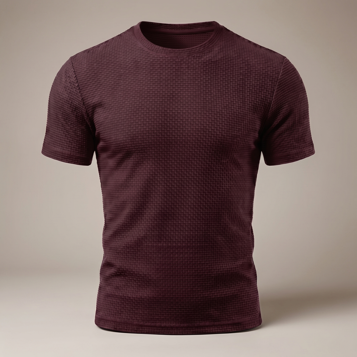 Bradfield Soft Cotton Crew Neck Tee - Merlot Red