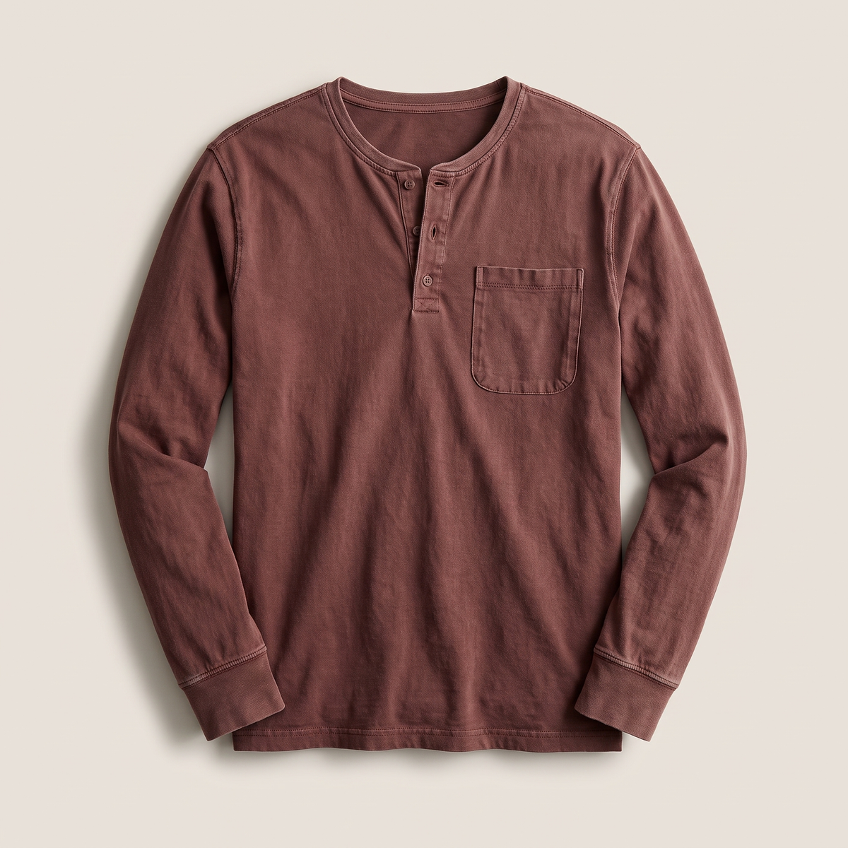 Bramley Classic Henley - Brown