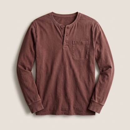 Bramley Classic Henley - Brown