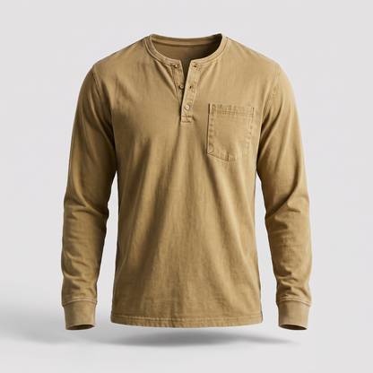 Bramley Classic Henley - Khaki