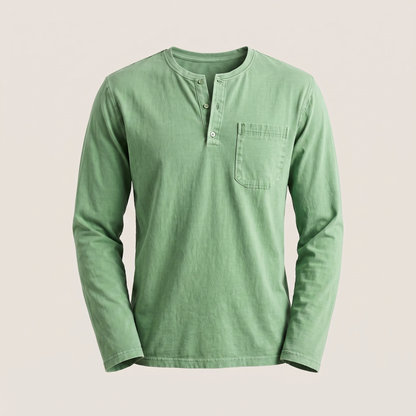 Bramley Classic Henley - Mint Green