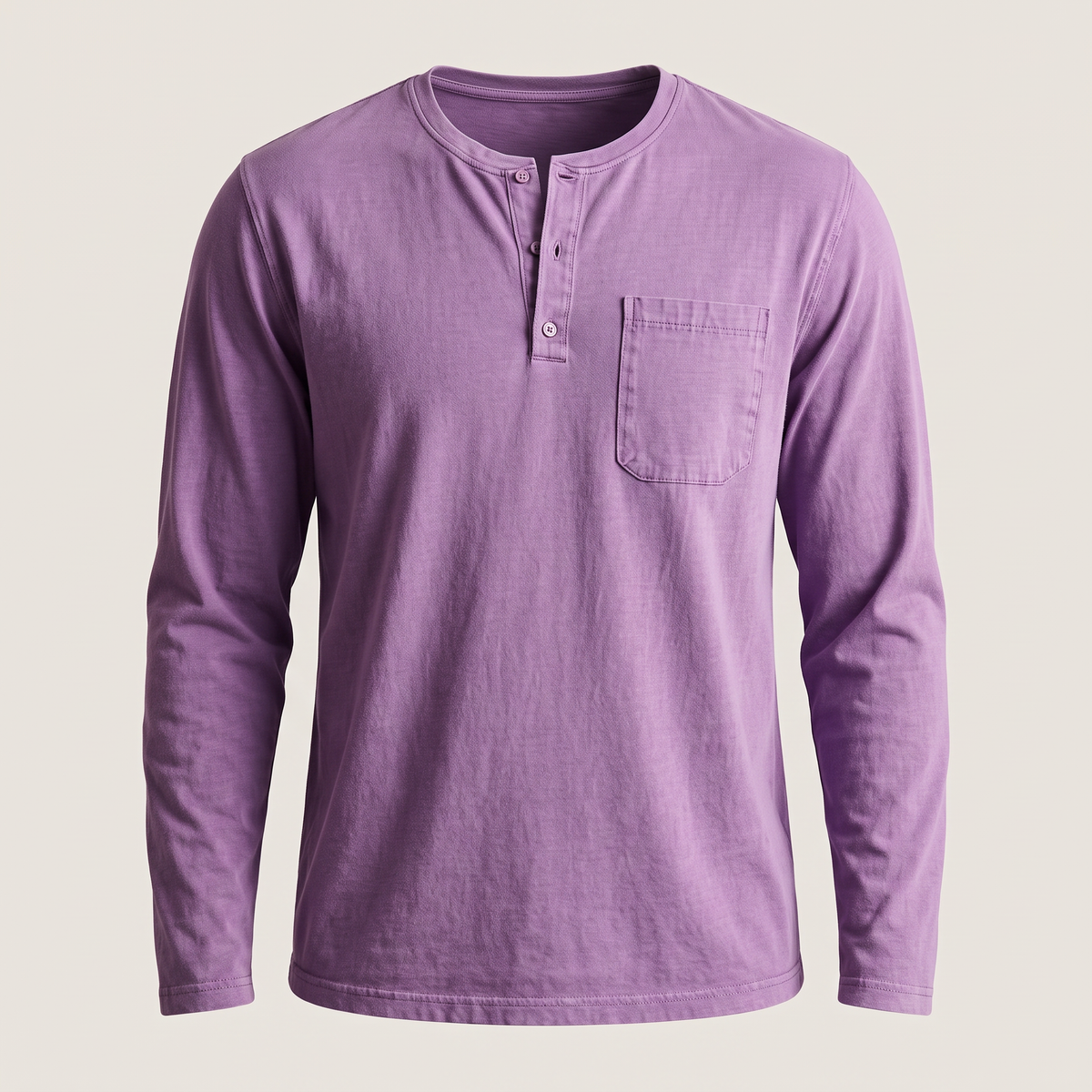 Bramley Classic Henley - Purple