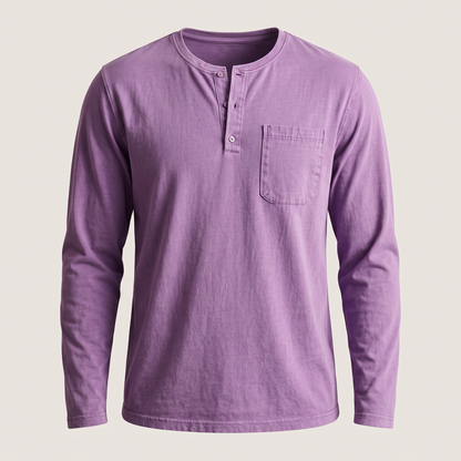Bramley Classic Henley - Purple