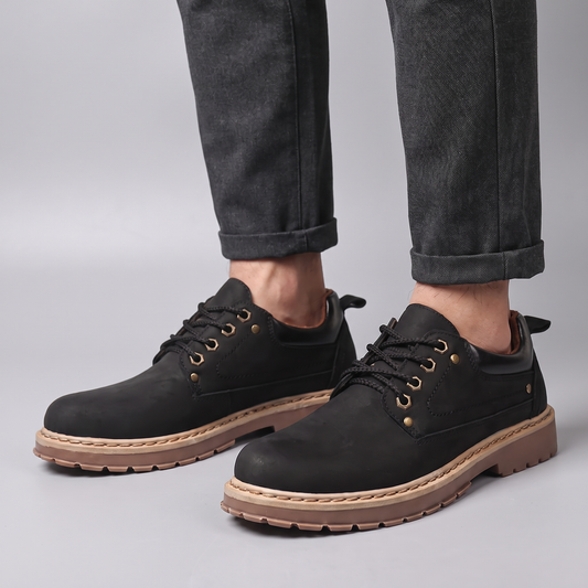 Bramwell Retro Leather-Look Boots