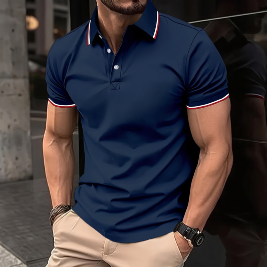 Brancaster Classic Short-Sleeve Polo - Navy