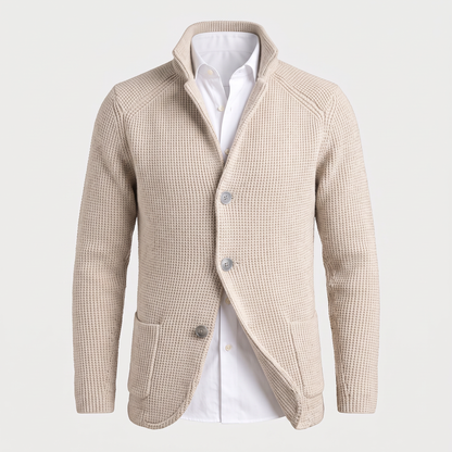 Branford Men’s Cardigan - Beige