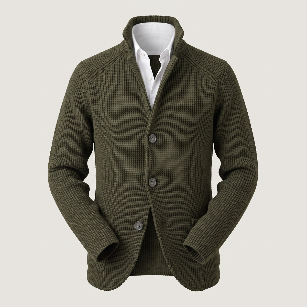Branford Men’s Cardigan - Green