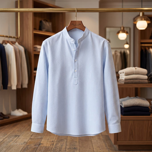 Bredbury Smart-Casual Shirt - Light Blue