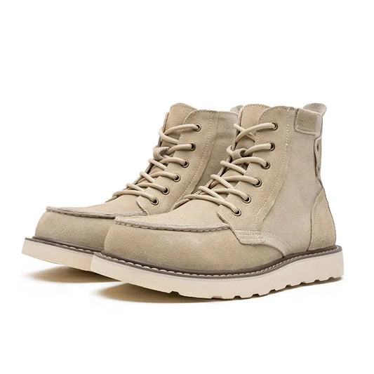 Brendon Moc Toe Boots - Beige