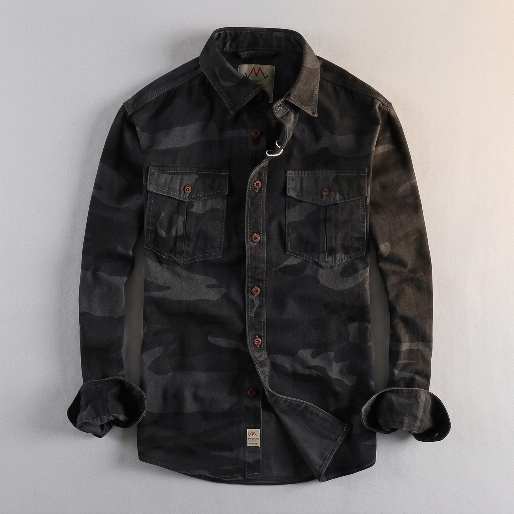 Brentford Utility Button-Up Shirt - Black