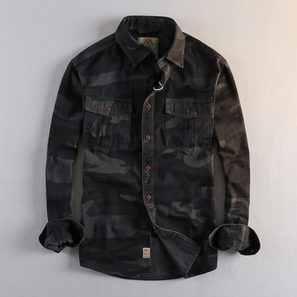 Brentford Utility Button-Up Shirt - Black