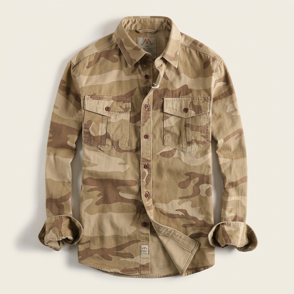 Brentford Utility Button-Up Shirt - Khaki
