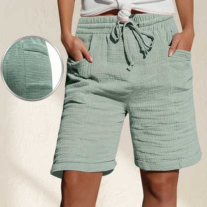 Briarton Textured Bermuda Shorts - Light green