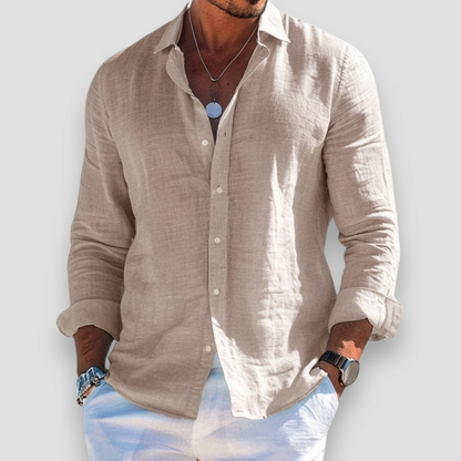 Brockham Lightweight Summer Shirt - Khaki