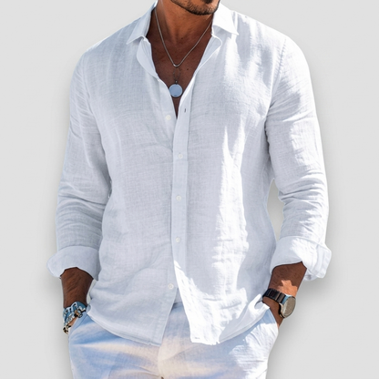 Brockham Lightweight Summer Shirt - White