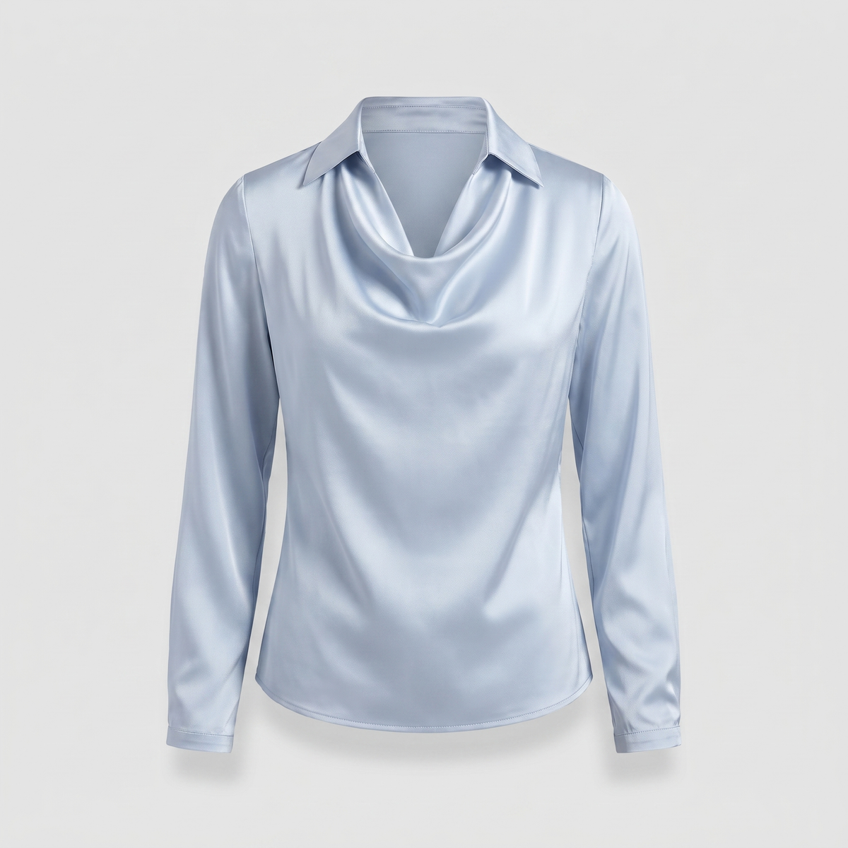 Brooklyn Elegant Blouse - Light Blue