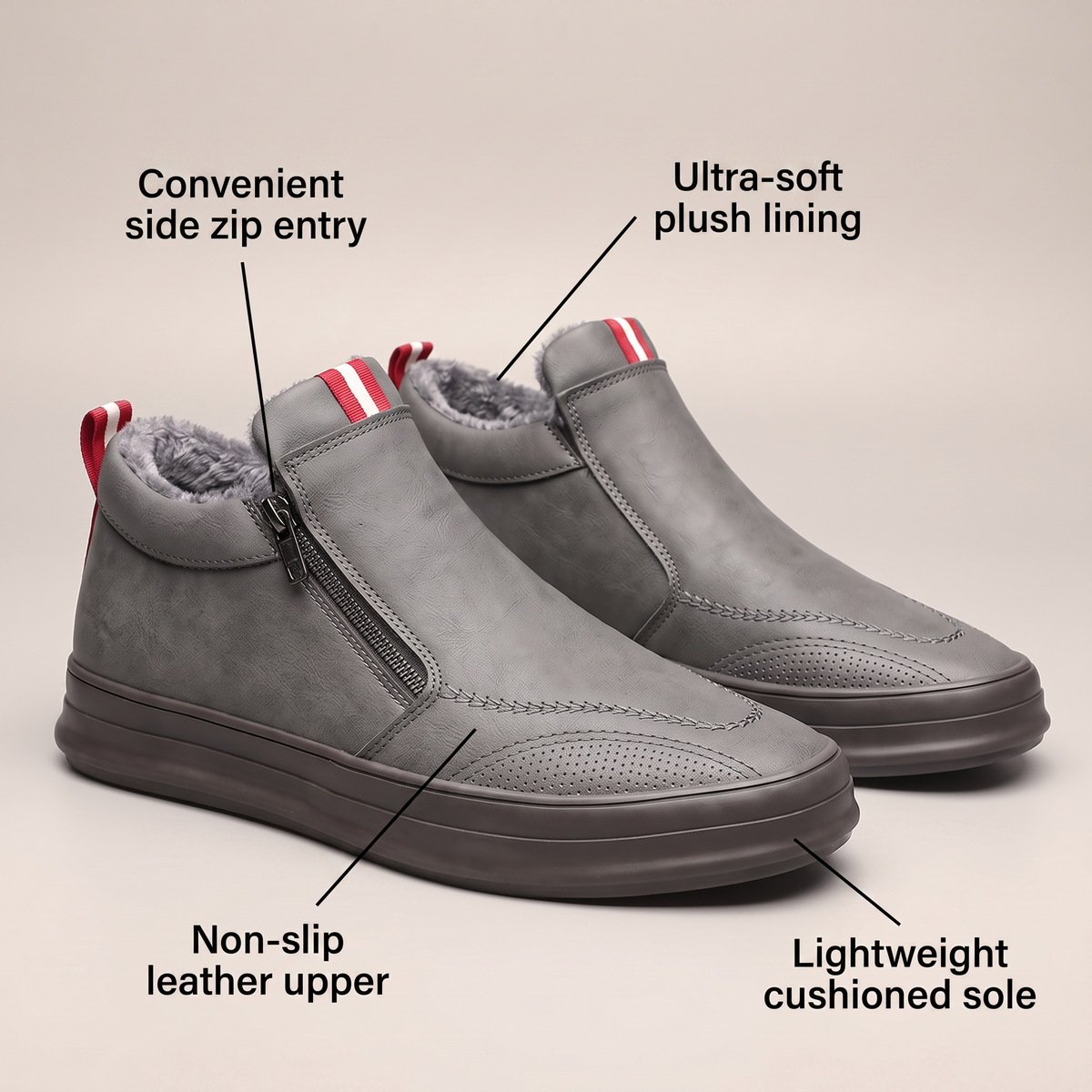 Brooks Leather-Look Sneakers