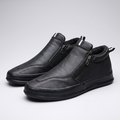 Brooks Leather-Look Sneakers - Black