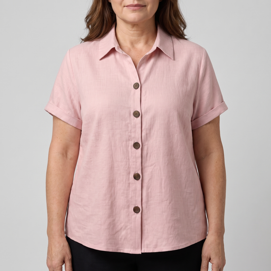 Button Front Blouse