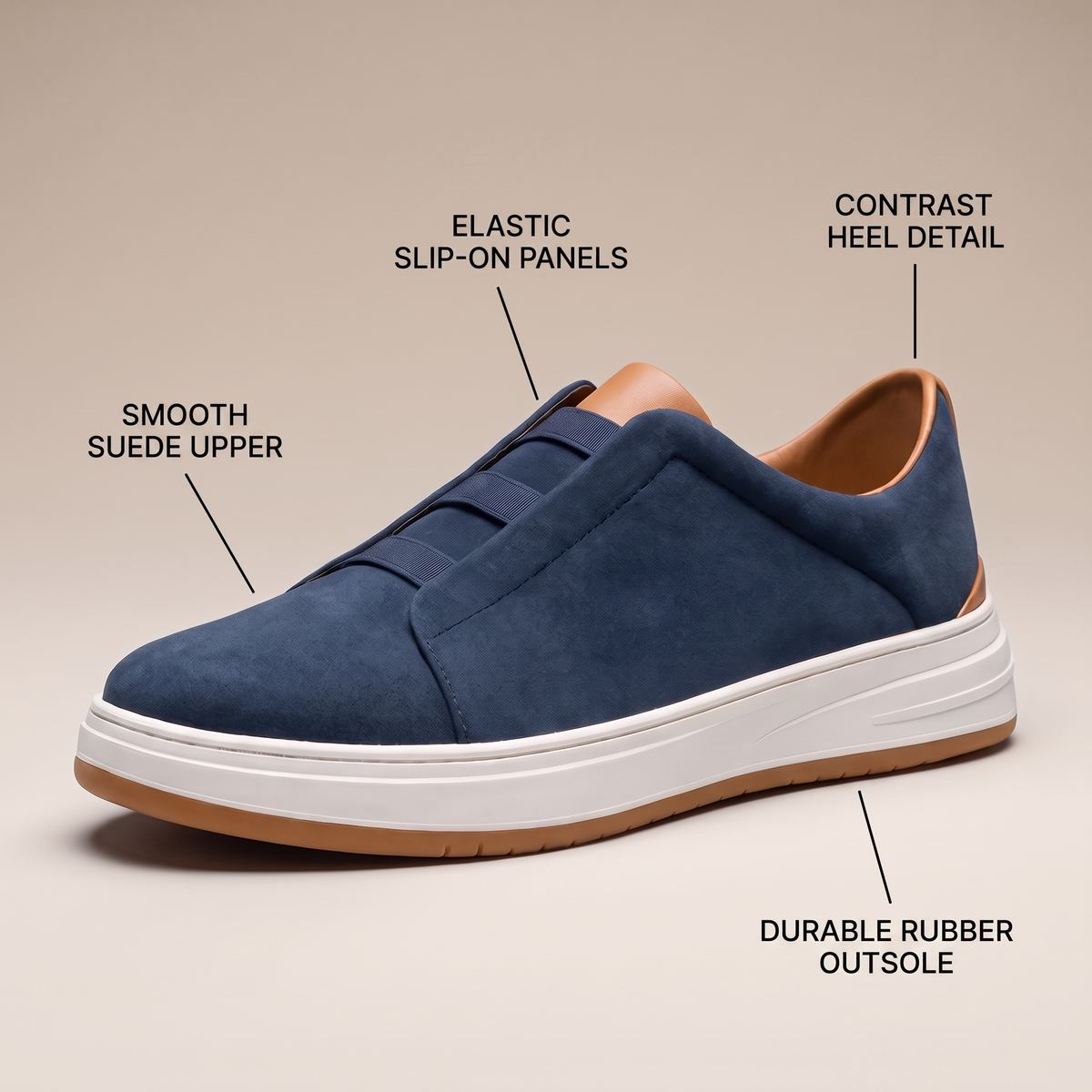 Calder Suede-Look Sneakers
