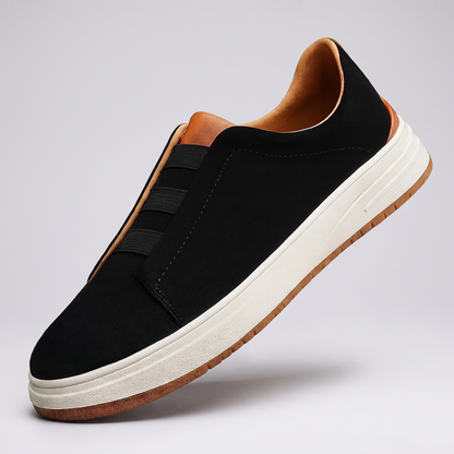 Calder Suede-Look Sneakers - Black