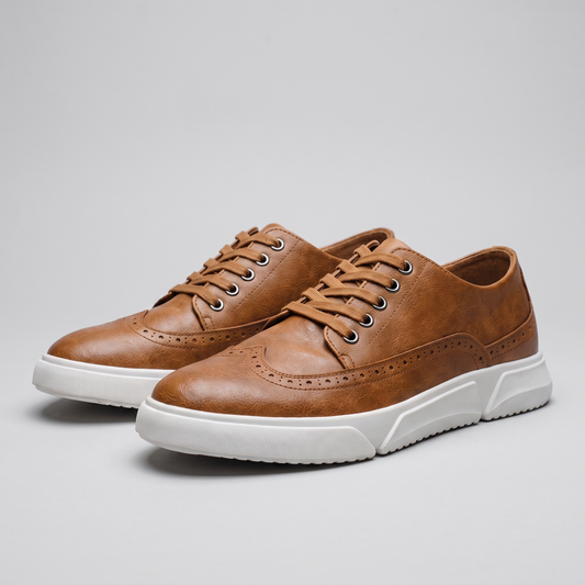 Caldwell Brogue Sneakers - Light Brown