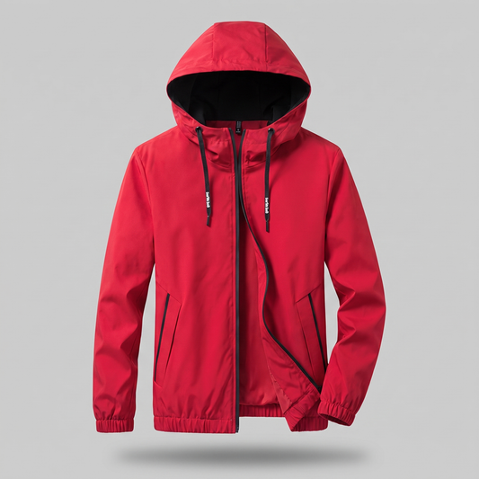 Caldwell Lightweight Hooded Jacket - Red