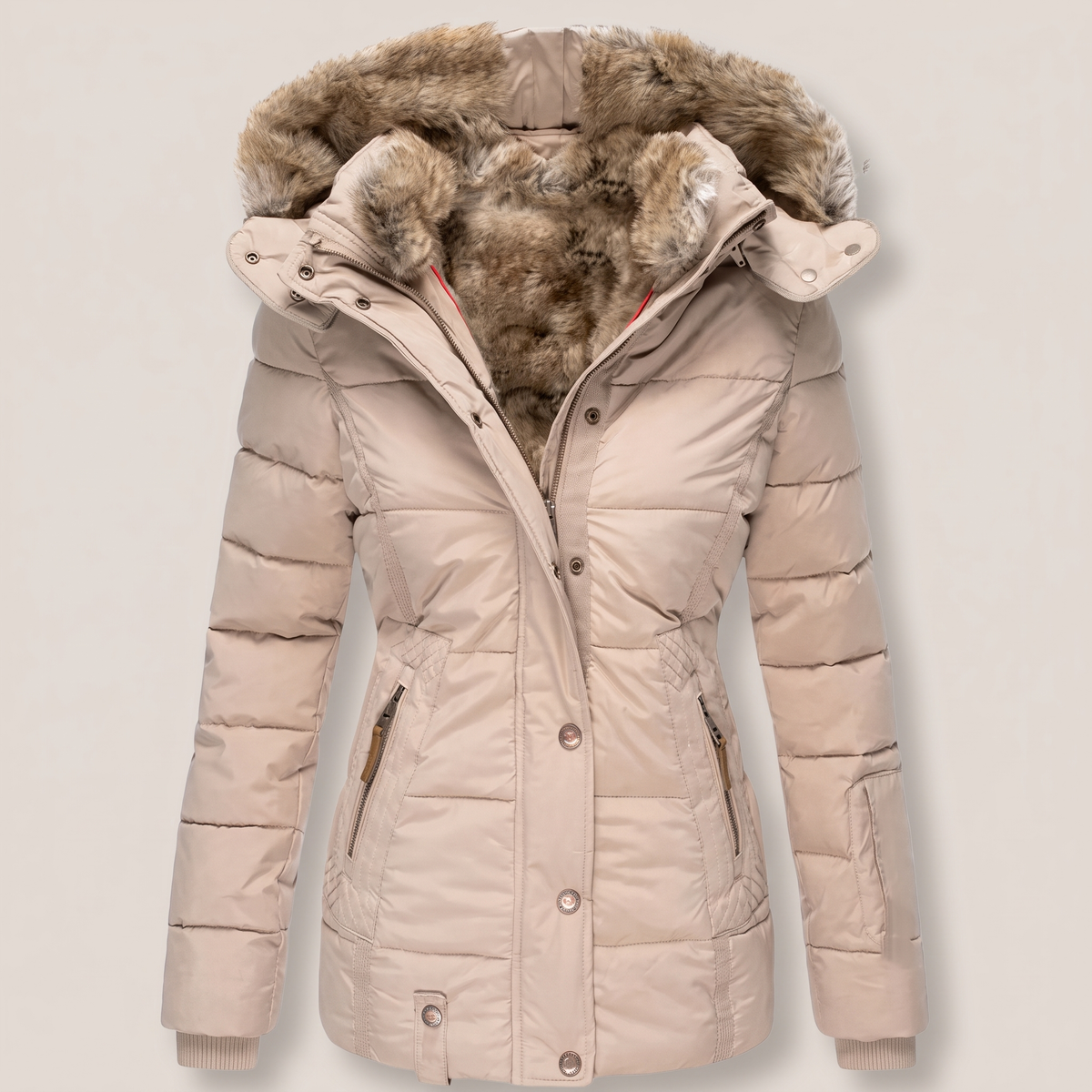 Calindra Cozy Coat - Beige