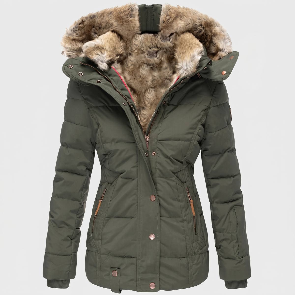 Calindra Cozy Coat - Green