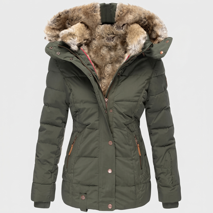 Calindra Cozy Coat - Green