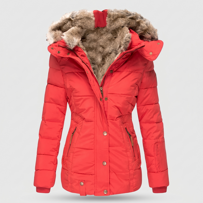 Calindra Cozy Coat - Red