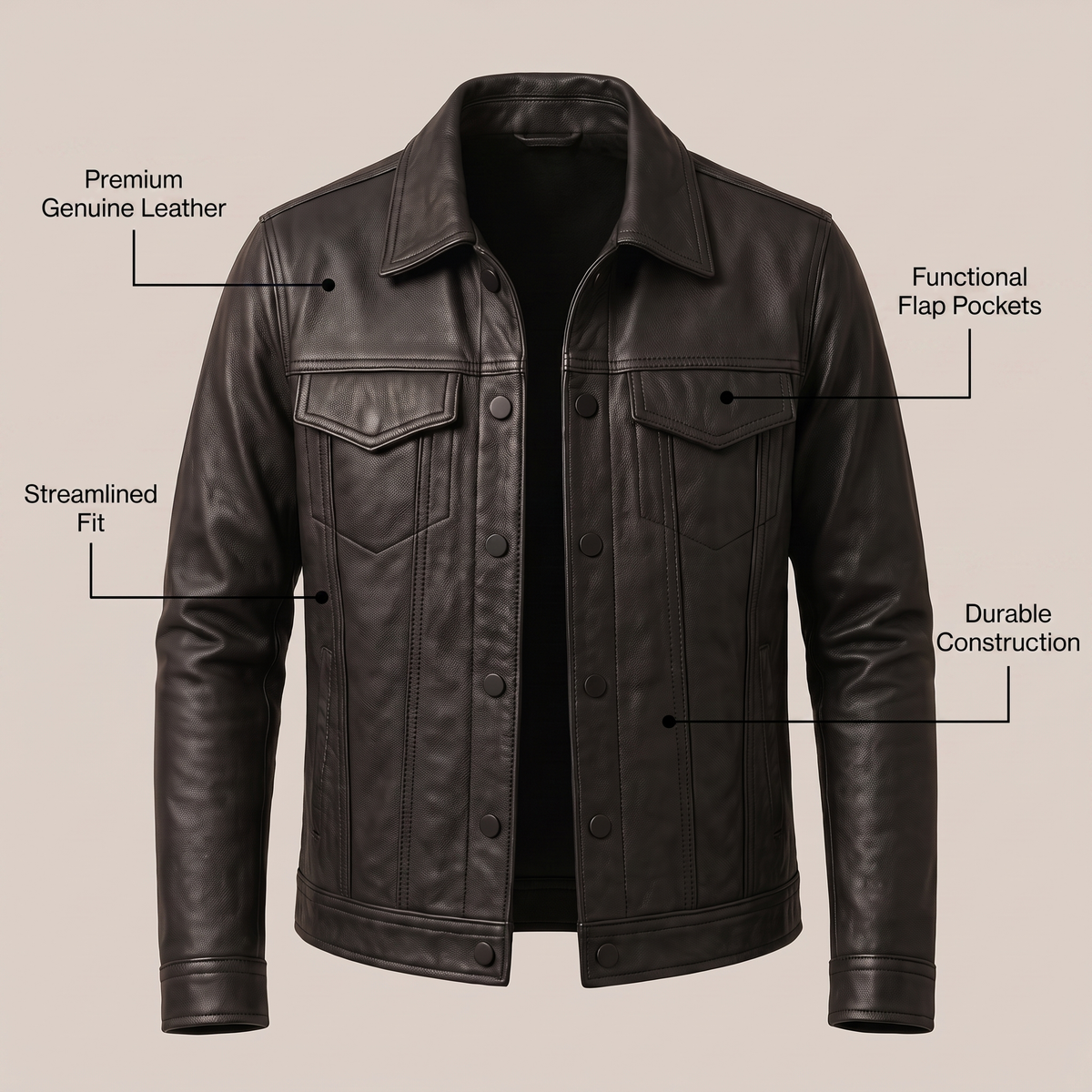 Camden Leather-Look Jacket