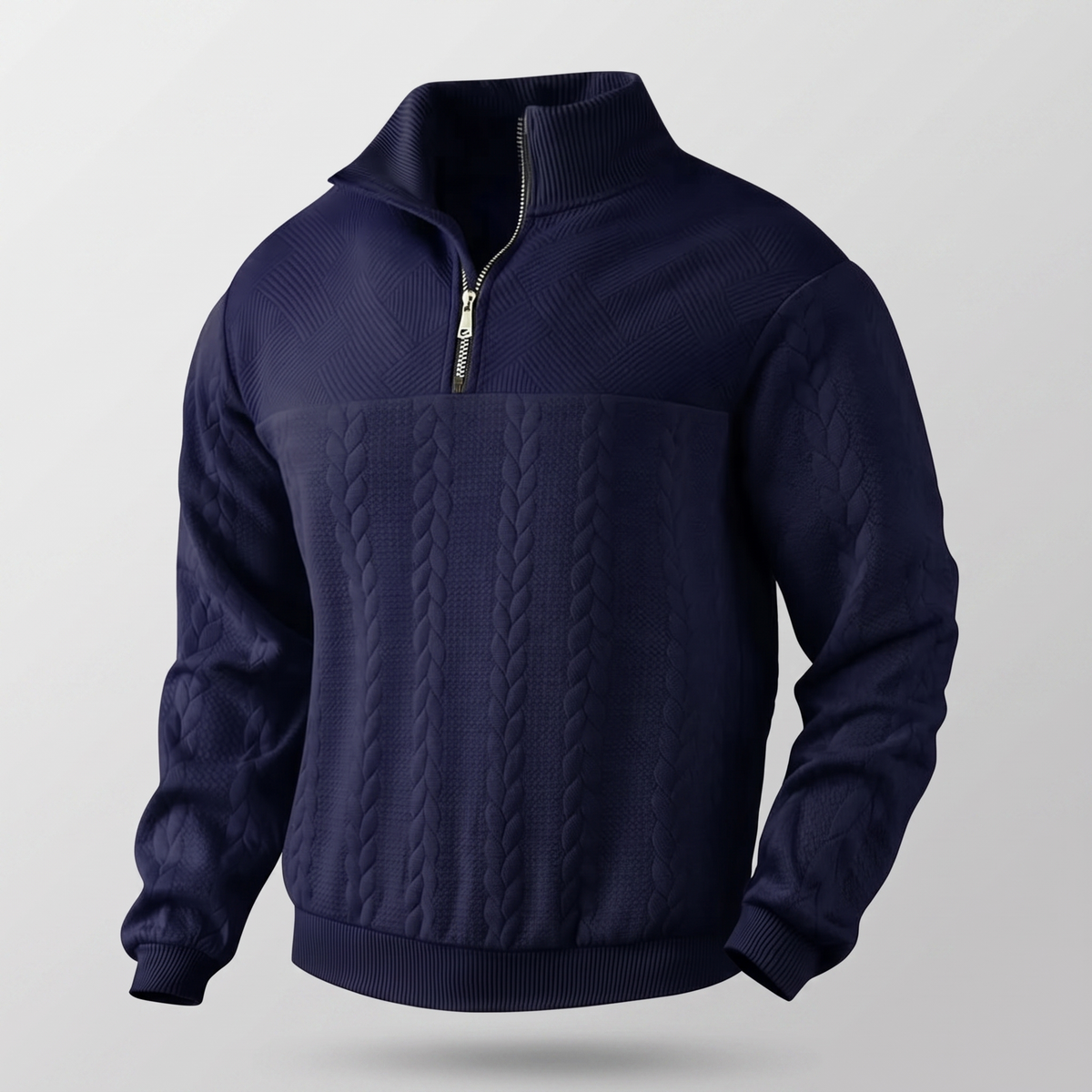 Camden Premium Quarter Zip Sweatshirt - Blue