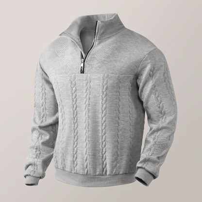 Camden Premium Quarter Zip Sweatshirt - Grey