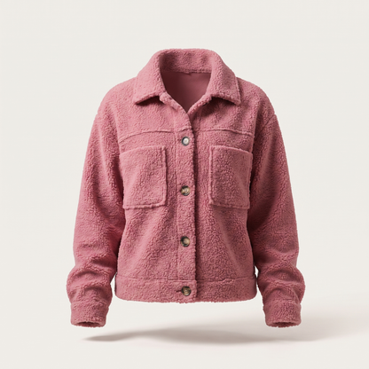 Camille Soft Winter Coat - Pink
