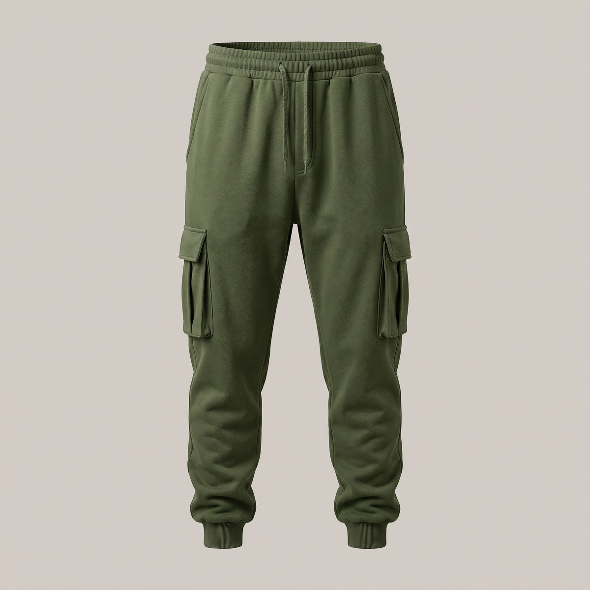 Cargo Pocket Jogger Trousers - Army Green