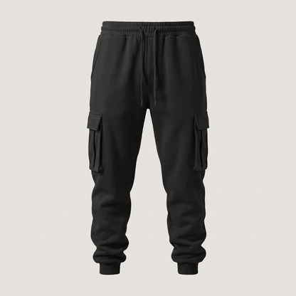 Cargo Pocket Jogger Trousers - Black