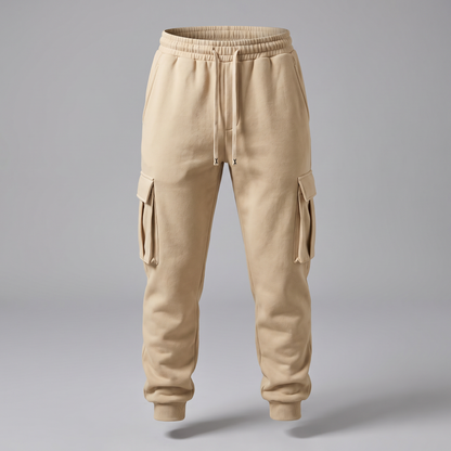 Cargo Pocket Jogger Trousers - Khaki