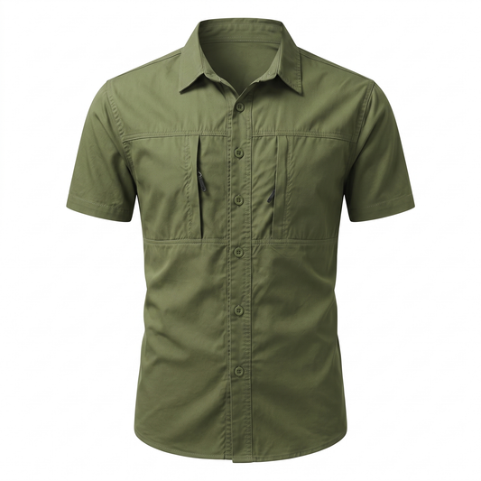 Carrickford Lightweight Utility Shirt - Green