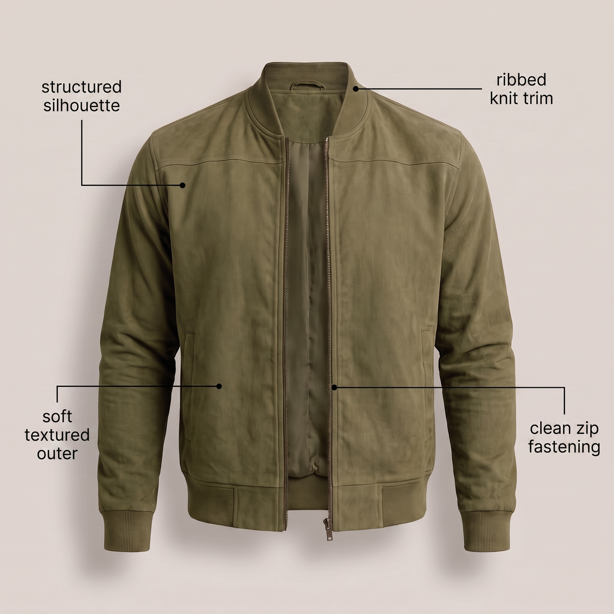 Carter Premium Suede-Look Jacket