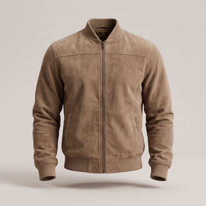 Carter Premium Suede-Look Jacket - Brown