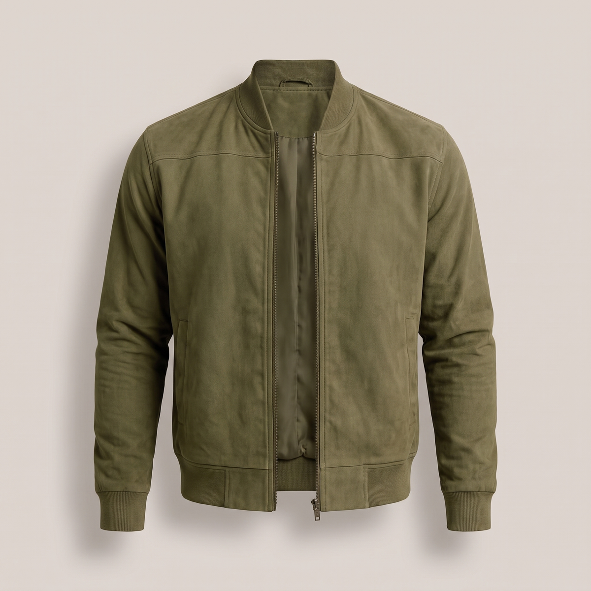 Carter Premium Suede-Look Jacket - Green