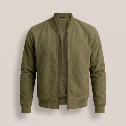 Carter Premium Suede-Look Jacket - Green