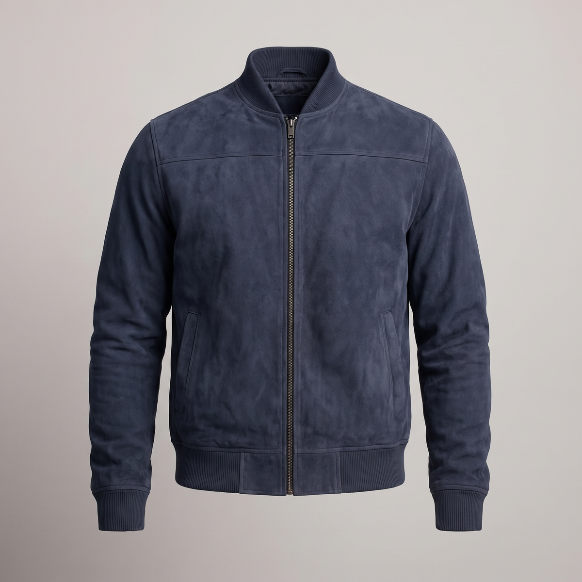 Carter Premium Suede-Look Jacket - Navy