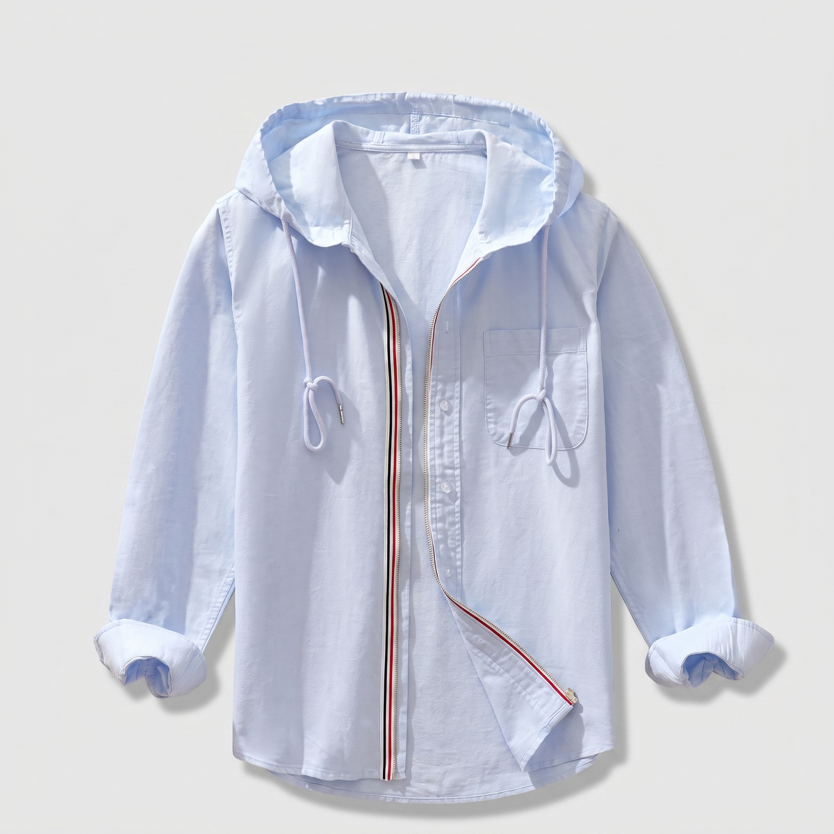 Casa Linen Hoodie - Light Blue