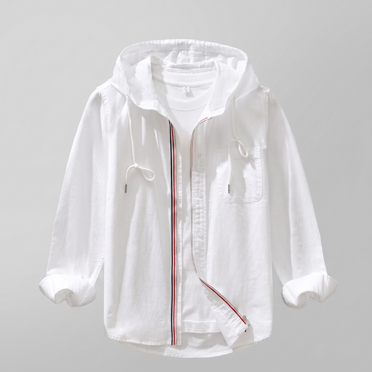 Casa Linen Hoodie - White