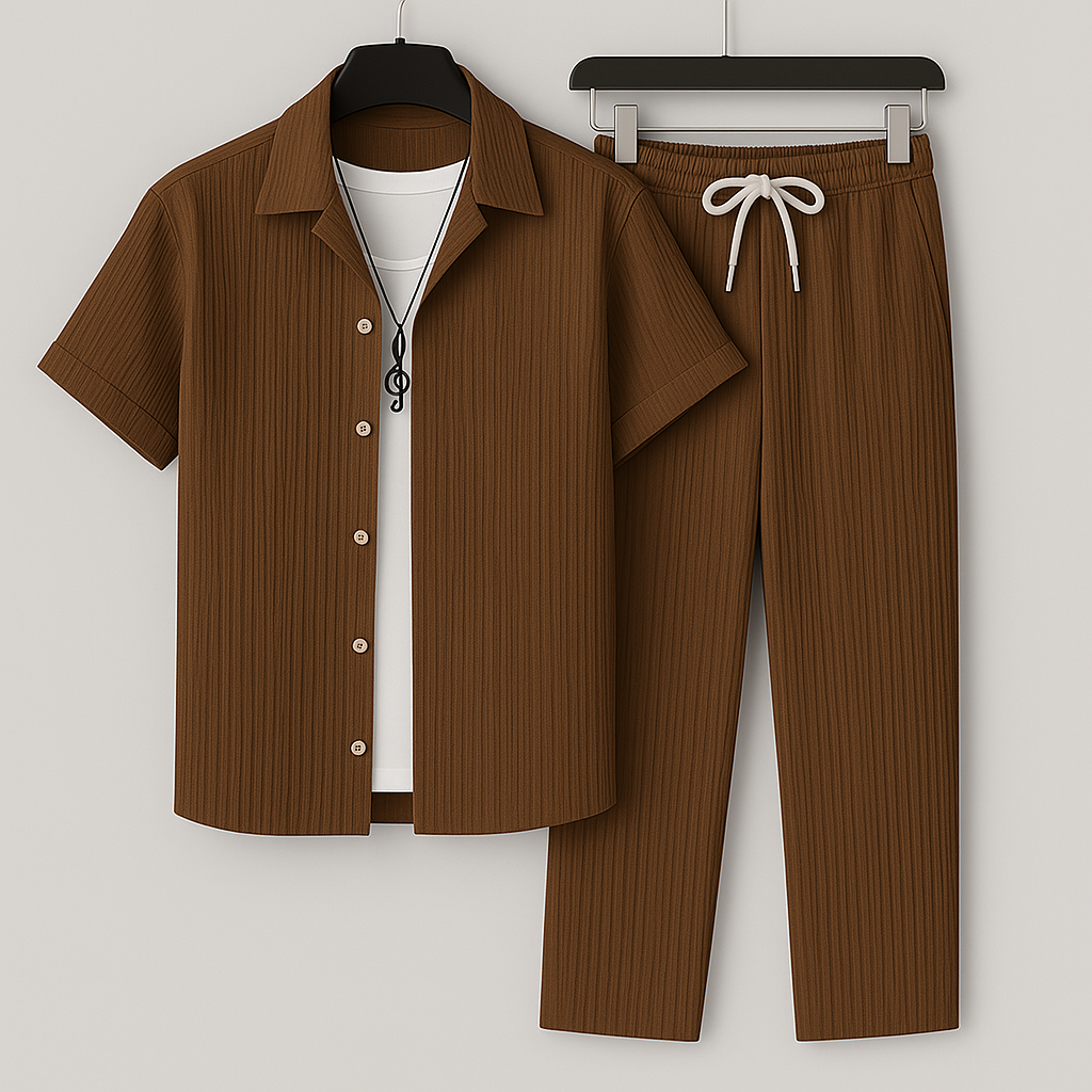 Cavari Relax Linen Set - Brown